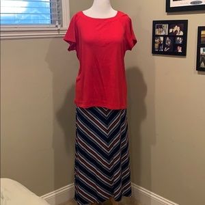 👚 Westport 1962 Red Scoop Neck Shirt